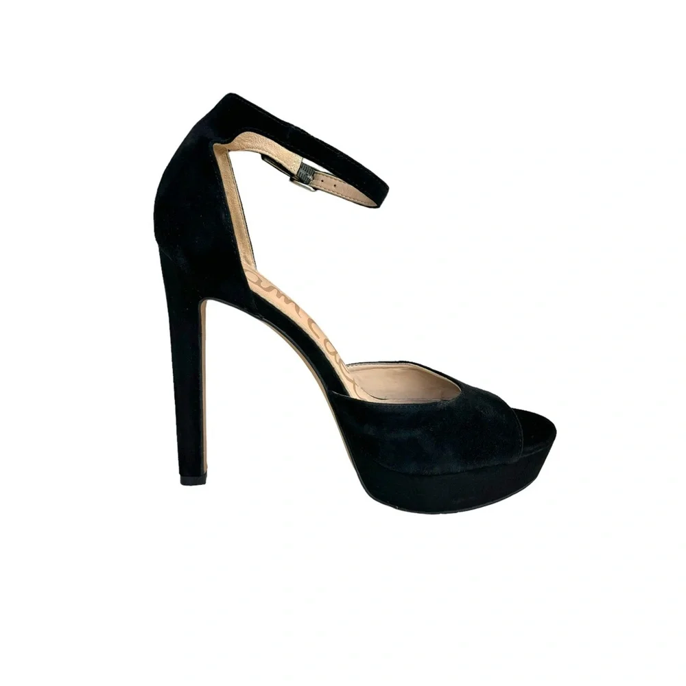 Sam Edelman Wallace Pumps Black Suede Sandals
